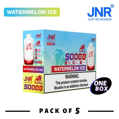 1 Box (5 pcs) Watermelon Ice | JNR Lion King 50K Puffs Disposable Vape